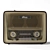 Vintage Style Radio RITMIX RPR-088 3D model small image 2