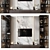  Modern TV Shelf Wall Decor 3D model small image 1
