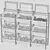3-Tier Wooden Crate Display Stand 3D model small image 8