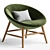 Modern Muse Armchair: Davis Furniture 3D model small image 1