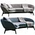 Modern Minotti Sofa Russell 2013 3D model small image 4