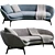 Modern Minotti Sofa Russell 2013 3D model small image 5