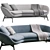 Modern Minotti Sofa Russell 2013 3D model small image 3