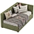 Avalon Corner Storage Bed 381 3D model small image 4