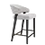 Modern Design Counter Stool Set 3D model small image 1