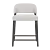 Modern Design Counter Stool Set 3D model small image 3