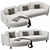 Modern Rolf Benz Kumo Sofa 3D model small image 4