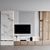Modern TV Wall Kitchen Set 3D model small image 2