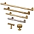 KANA Meraki Brass Handles Set 3D model small image 4