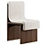 Sculpted Elegance: Melt Accent Chair 3D model small image 1