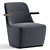 Velvet Fabric Jackson Armchair 3D model small image 1