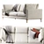 Adams 3-Seat Sofa 2013 3D model small image 3