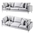 Adams 3-Seat Sofa 2013 3D model small image 5