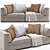 Sleek and Stylish Flex Form Perry Sofa 3D model small image 1