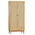  Roshal 2 Wood Wardrobe Cabinet 3D model small image 1