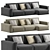 Abi Corner Sofa Set 3D model small image 1