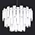 Golden Arte Nicoletta Chandelier 61cm 3D model small image 2
