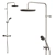 Elegant Streamline Shower Set 3D model small image 2