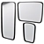 Sleek Black Mirrors by CB2 3D model small image 1