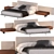 Minotti Horizonte Bed: 180x210x25mm 3D model small image 1