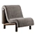 Modern Elegance: Melt Lounge Chair 3D model small image 2