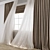 Breezy Curtain CG Asset Pack 3D model small image 9