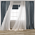 Breezy Curtain 3D Model Set 3D model small image 1