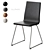 Scandi Chic Chrome Dining Chair 3D model small image 4