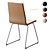 Scandi Chic Chrome Dining Chair 3D model small image 5