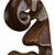 Handcrafted Wooden Sculpture Art 3D model small image 2