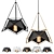 Modern Pendant Lamp RODS 3D model small image 2