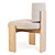  Cuff Studio C Back Armless Dining Chair 3D model small image 3