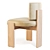  Cuff Studio C Back Armless Dining Chair 3D model small image 4