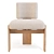  Cuff Studio C Back Armless Dining Chair 3D model small image 5
