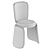 Elegant Modular Henge Chair 3D model small image 4