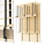 Versatile Wooden Blinds Set 14 3D model small image 1