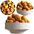 Fresh Apricots in Bowl 3D model small image 1