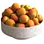 Fresh Apricots in Bowl 3D model small image 2