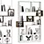Modern Andree Bookcase with Shelves 3D model small image 1