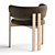 Elegant Bay Dining Armchair in 3D 3D model small image 2