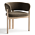 Elegant Bay Dining Armchair in 3D 3D model small image 3