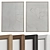 Modern Abstract Artwork Set with Various Frame Materials 3D model small image 1