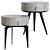 Modern Minimalist Bedside Table 3D model small image 2