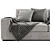 Modern Marac 2 Seater Sofa 3D model small image 4