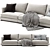 Flexform Long Island Large Sofa 3D model small image 3