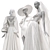 Wedding Mannequin Display Set 3D model small image 2