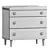 Giessegi Modern Wooden Chest Drawers 3D model small image 2