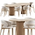 Modern Elegance Dining Set 3D model small image 4