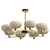 Luxury Brass Drum Chandelier Fixture 3D model small image 1