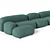 Ribbl Modular Sofa Set 3D model small image 4